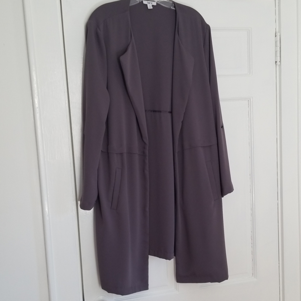 Duster jacket of luscious fabric